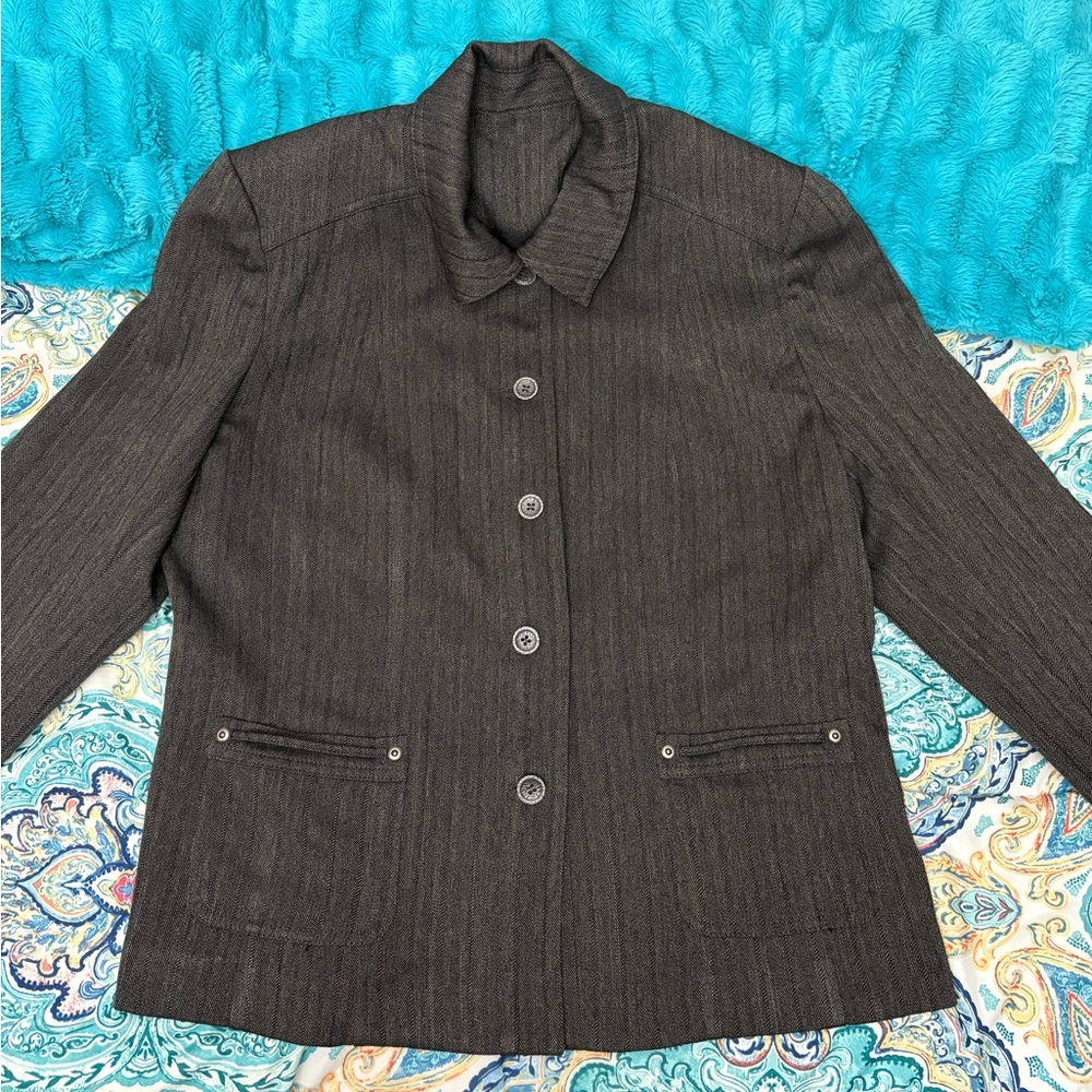 Vintage Nikki Button Up Collared Women’s Blazer Suit Jacket